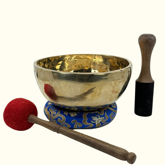 9.05 inch Handcrafted Tibetian Lingam Bowl - 004