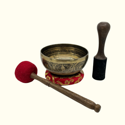 6.30 Inch Handcrafted Tibetan Bowl - 017